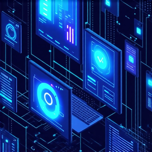 Illustration of AI-driven analytics and schema markup enhancing local search visibility.