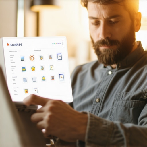 Advanced Local SEO Strategies Business owner reviewing local SEO and schema markup data