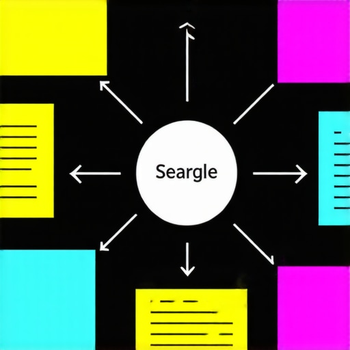 Diagram showing local SEO ranking factors and structured data markup elements
