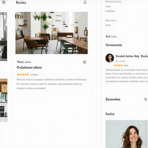 Google My Business profile displaying recent updates, attributes, and reviews.