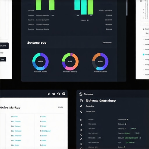 Review Analytics and Schema Markup Optimization Screenshot of review analytics dashboard with schema markup code examples