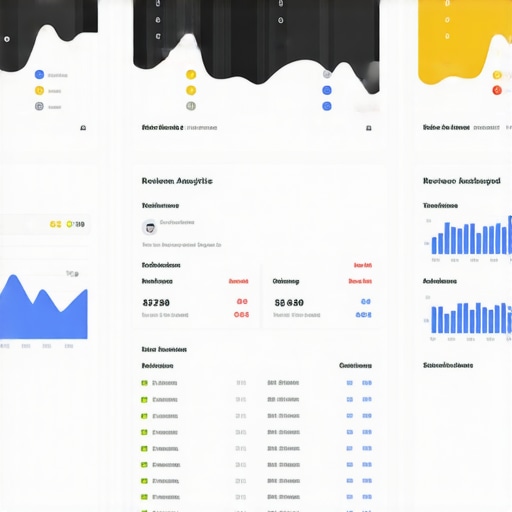 Review and Schema Optimization Dashboard Screenshot of review analytics and schema markup code snippets for GMB
