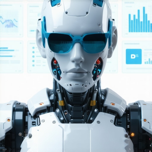 Futuristic AI dashboard analyzing local SEO data for Google My Business