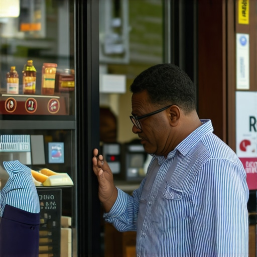 Community Engagement for Local SEO Success Local business owner interacting with community in front of storefront, vibrant neighborhood scene, high-resolution