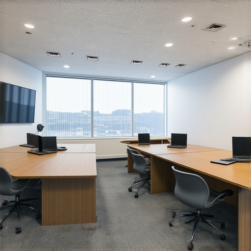 A business owner showcasing a virtual tour of their office to enhance GMB profile