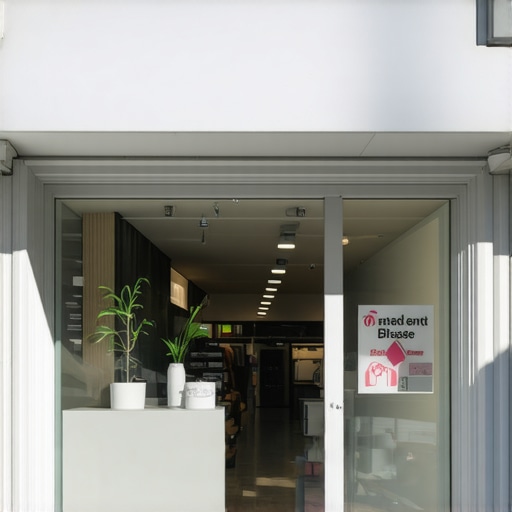 Virtual AR tour of a shopfront with immersive digital overlays for local SEO