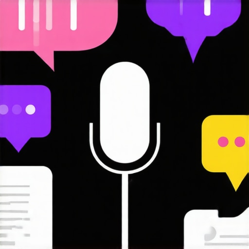 Diagram showing voice search queries related to local businesses and search engine responses.