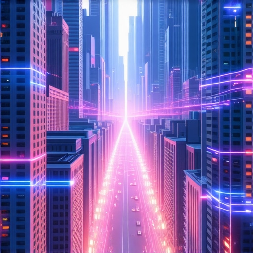 Futuristic city with AR and AI concepts illustrating next-gen local SEO innovations