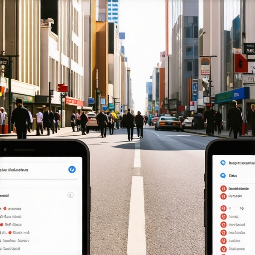 Map interface showing local business rankings on Google Maps
